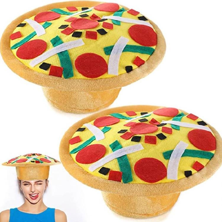 Klobouk Pizza, Párty klobouk Zábavný novinkový klobouk Halloweenské kostýmové doplňky Dospělí Děti