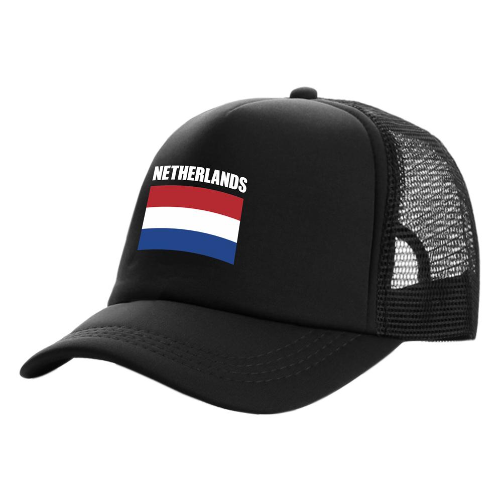 Netherlands Trucker Cap Unisex Nl Nld Holland Netherlands Hat Baseball Cap Cool Summer Unisex Mesh Net Caps