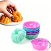 12Pcs Silicone Braided Cake Mold Set, Food Grade Bpa Free Muffin Cups, Multicolor Baking Molds For Home Kitchen Bakeware