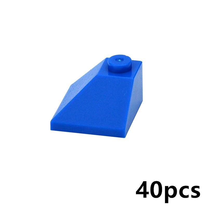 40 Stück Bausteine Schräge 45° 2x2 Doppelkonvexe Ecksteine DIY Zubehör Bau Kinder Spielzeug 3045 MOC Teile