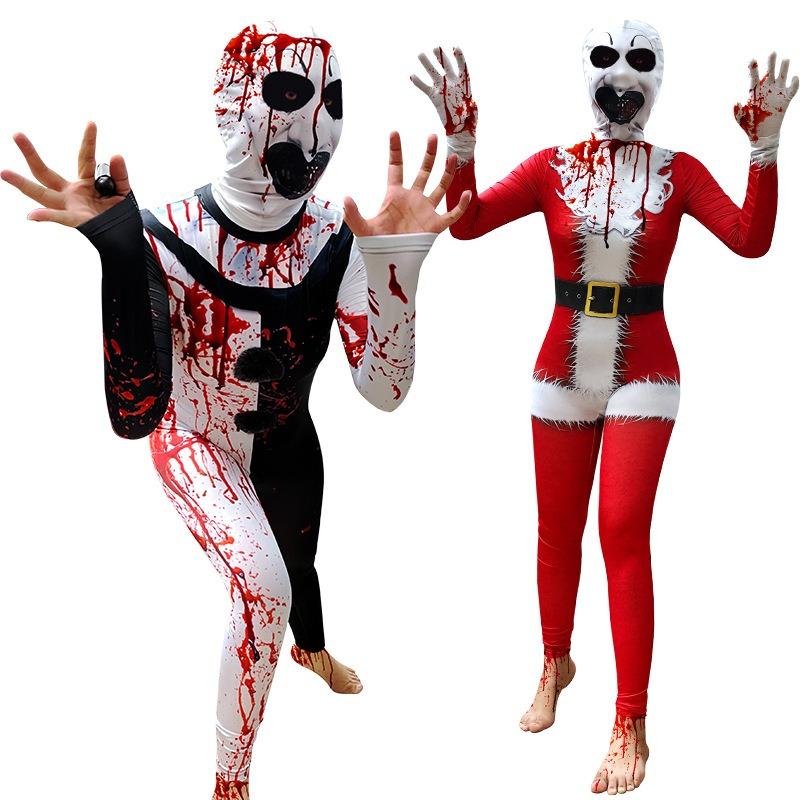 Nové šaty pro klauna s duší rozbitou, krví potřísněné pánské a dámské divadelní oblečení