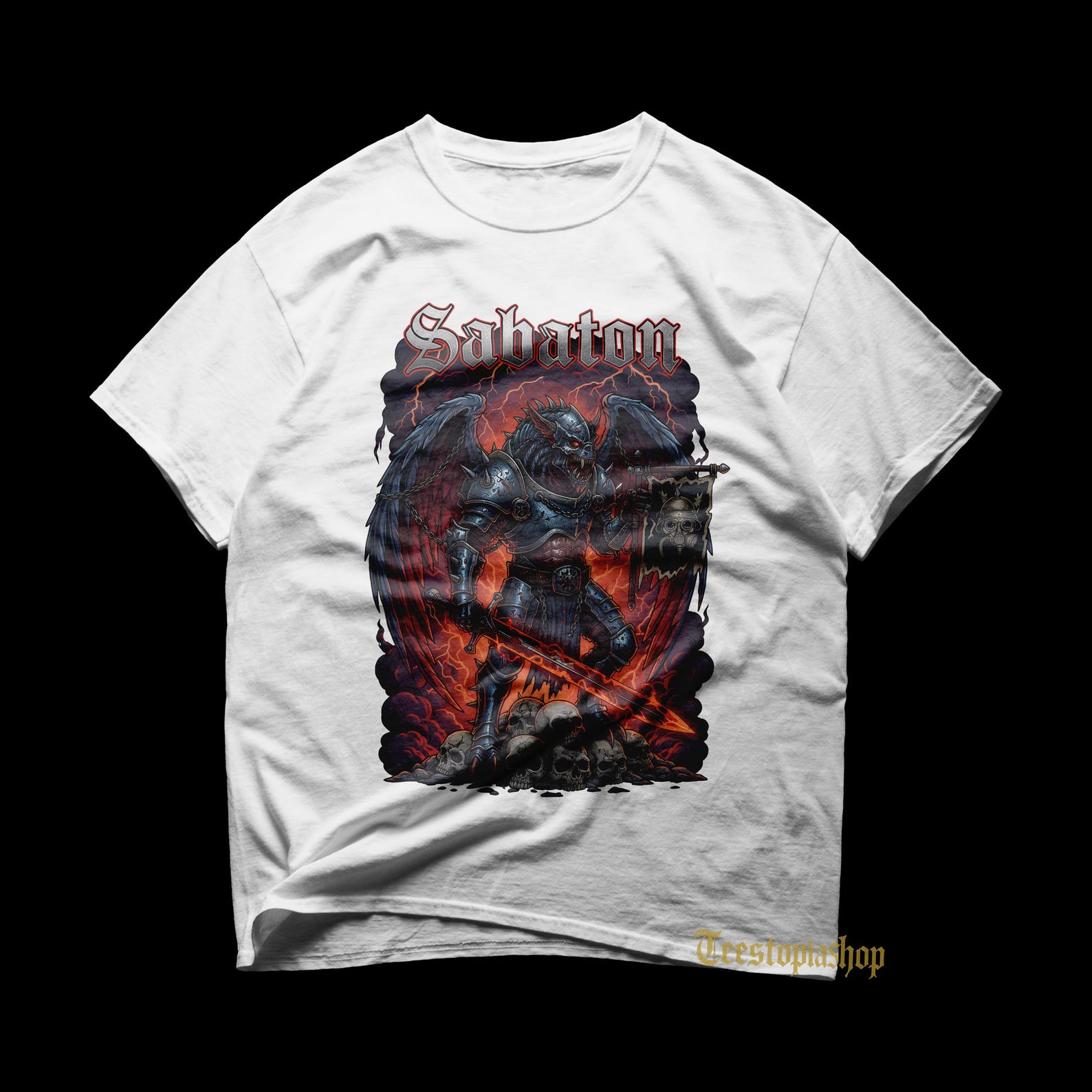Sabaton T shirt - Heavy Metal Shirt - Sabaton Heroes Shirt - Sabaton Carolus Rex - Sabaton Merch - Unisex Metal Apparel XL