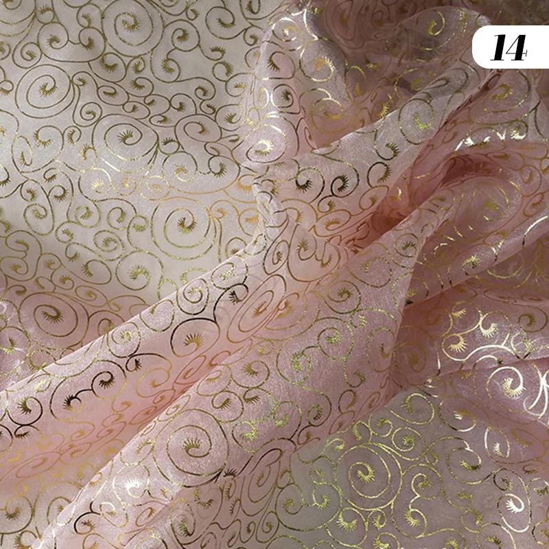 1M Hot Stamping Silver Creative Meteor Pattern Organza Designer Fabric Gauze Tulle Fabric Diy Dress Stage Clothing Decor
