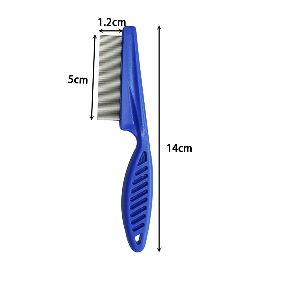 Pente para Pulgas 3 14cm para Cães e Pelos Pet Grooming Aparador de Pelos para e Pequeno Suprimentos para Animais de Estimação Pacote com 3 Pentes, Cores, Gatos, Pente Multifuncional, Escova,