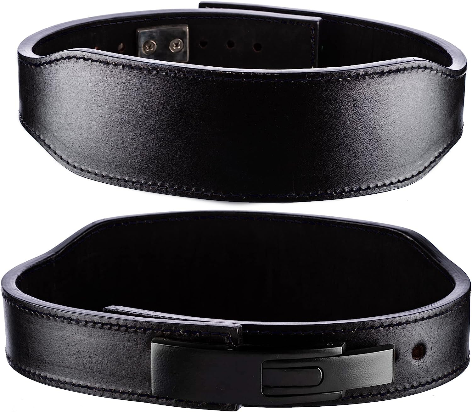 

Zawick Training Lever Leather Power Lifting Narrow 10mm Smooth Belt, Action, Belt, Belt, Style, (Black 2, Small)