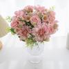 Artificial Flowers High Quality Silk dahlia Rose Festival Wreath Home Room Floral Arrangement Decoration Wedding arch diy gift