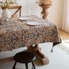 American Vintage Flower Bird Tablecloth Jacquard Rectangular Dining Tablecloth Living Room Bedroom Decor Desktop Decoration
