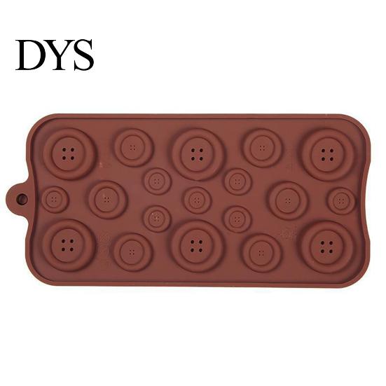 Button Silicone Mold Mold, Food Grade Non Stick Chocolate Candy Making Casting Professional Nail Art Tool Tray, Flexible Easy Release for DIY