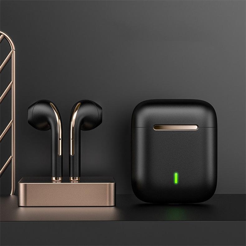 VAORLO Bezdrátová sluchátka J18 TWS HiFi Stereo Subwoofer Super Bass S mikrofonem HD Headset Sluchátka Noise Cancel Sluchátka pro iphone Xiaomi Huawei