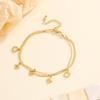 Women's Fashion Anklet Hollowed Out Clover and Star Decoration Simple and Delicate Style Suitable for Daily Wear and Gifts