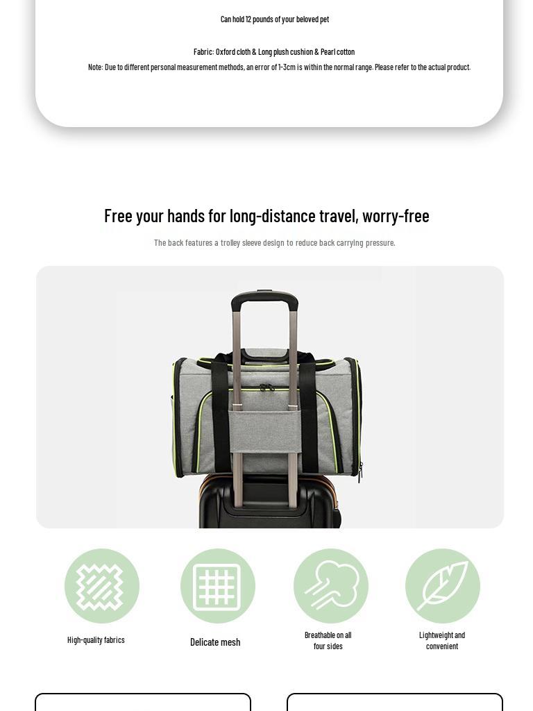 Large Portable Pet Backpack - Breathable, Airline-Friendly for Cats and Dogs