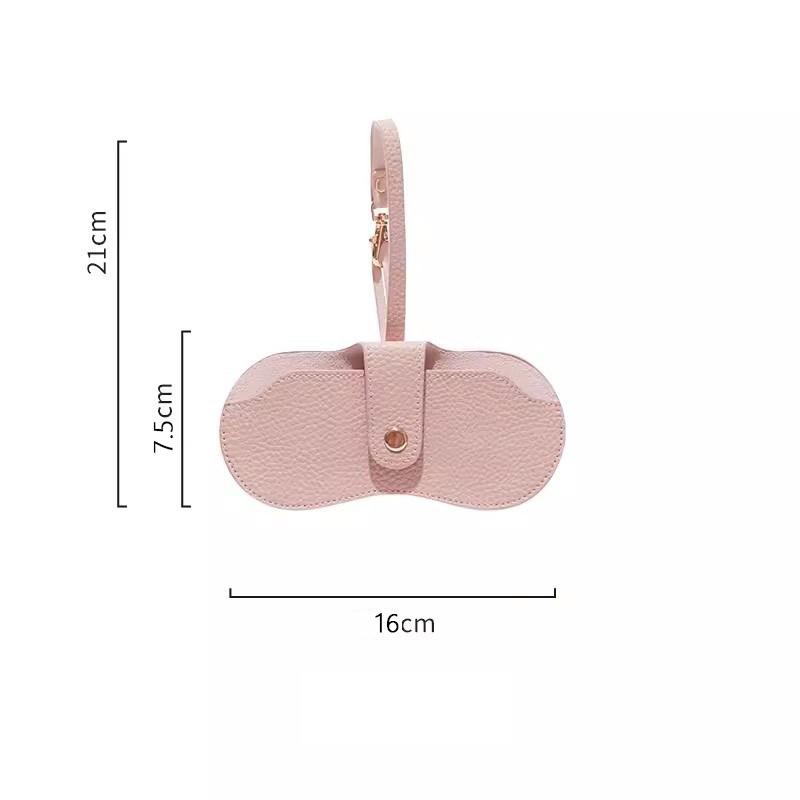 Portable Glasses Bag Soft Leather Sunglasses Pouch Slim Fashion Glasses Case Holder Glasses Organizer Travel Sunglasses Pouch