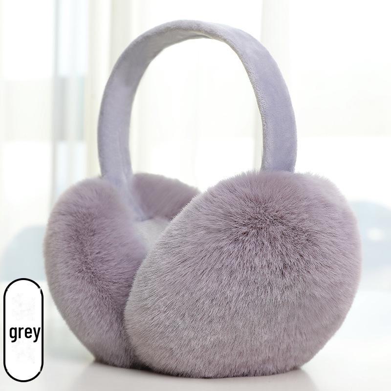 Ruiya Foldable Plush Velvet Earmuffs for Winter - Warm, Cold-Proof, Antifreeze Ear Warmers for Women and Students