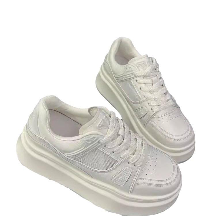 Fashion light luxury little white shoes women's spring new style versatile fashion muffin platform casual board shoes