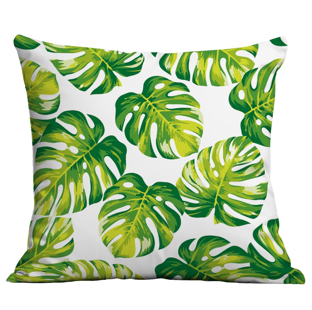 Νέα Πράσινα Φυτά, Τροπικά Φυτά, Μαξιλάρι Τυπωμένο Υψηλής Ευκρίνειας, Κάλυμμα Μαξιλαριού Καναπέ Σπιτιού
