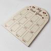 Yousheng 12 Months Baby Picture Frame, Carved Wood Monthly Photo Display Board, Newborn Keepsake for Kids Growth
