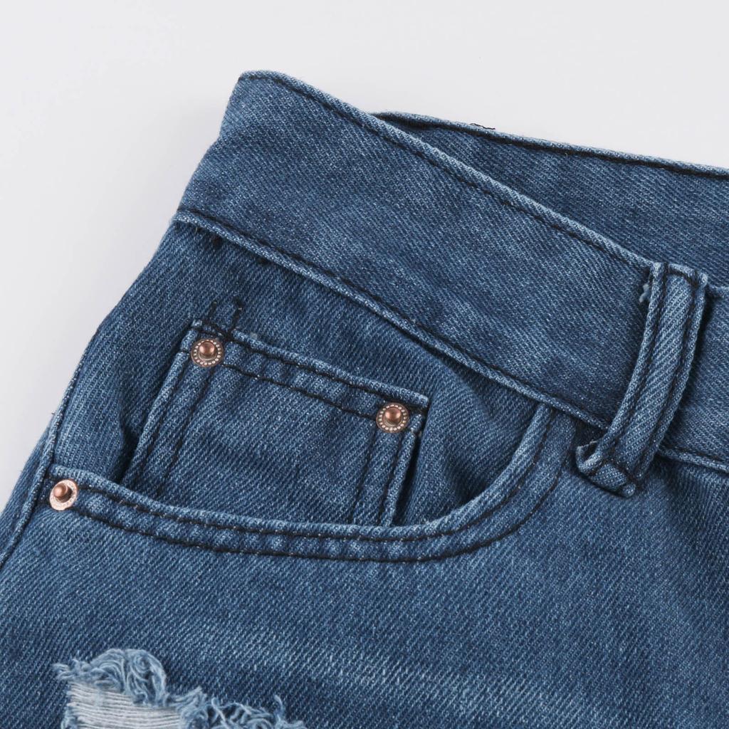 Women's Denim Classic Versatile High Waist Fashionable Trousers