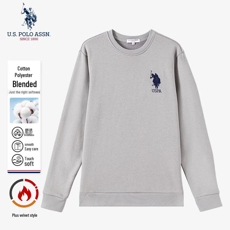 US POLO ASSN Men s Fleece-Lined Crew Neck Sweatshirt XL 3200₽