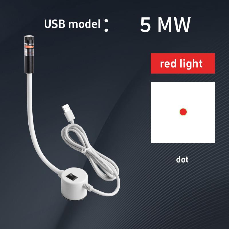 

Red/Green Laser Positioning Light Portable Magnetic Position Quilt Light Line/Cross/Dot USB Work Light Sewing Machine Accessory
