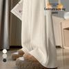 Cream-Colored Wide-Leg Cashmere Wool Sweatpants - 2026 Slim Fit Style for Autumn/Winter