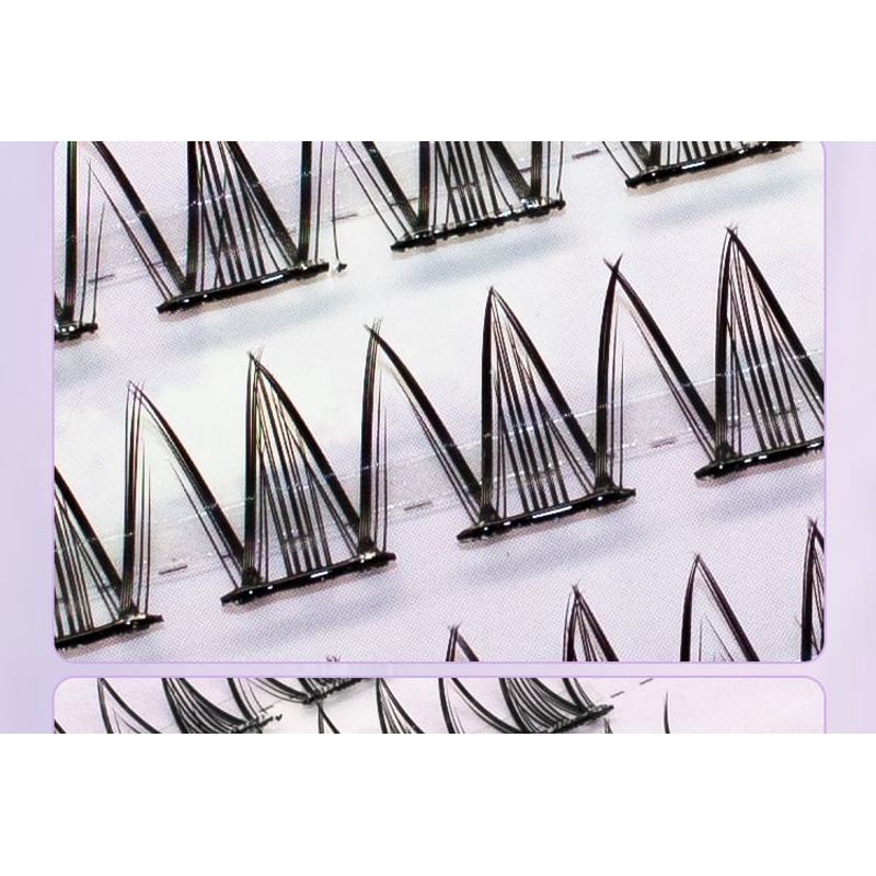 LuxeFlutter - Doll Eye Volume Cluster Glue-Free False Eyelashes