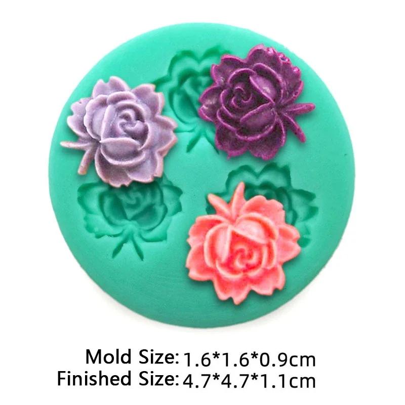 

New Mini Flowers Series Silicone Mold DIY Handmade Fondant Cake Baking Chocolate Sugar Cake Tool Resin Polymer Clay Making Mould