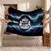 Sunderland FC Personalized Fleece Blanket With Football Logo, Custom Name Text Soft Warm Home Throw Blanket