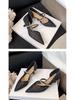 BEIJIANI Damen Mesh Stiletto-Sandalen mit Kettenriemen