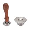 Reusable Coffee Pod 230ml Refillable Stainless Steel Coffee Capsule with Coffee Tamper Spoon Brush