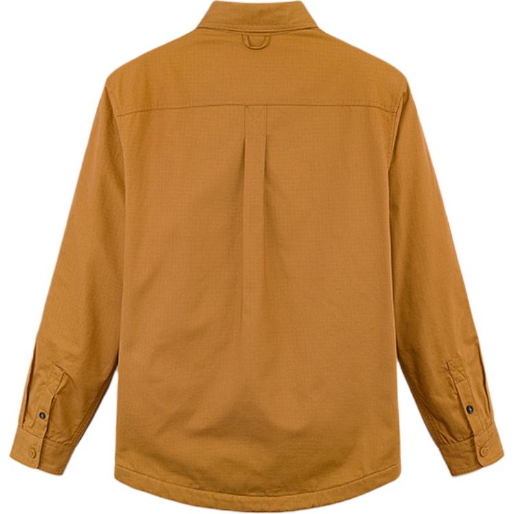 Timberland Comfortable Solid Color Outdoor Multi-Pocket Long Sleeve Shirt Men Shirts Wheat A5MB2-P47
