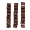 24 PCS Antique Copper Hair Beads Vintage Large Hole Metal Braiding Tube Beads for DIY Jewelry Hair Decoration