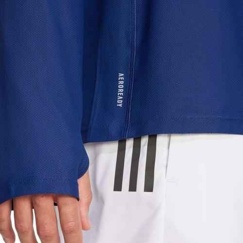 adidas Casual Crew Neck Long-Sleeve Running T-Shirt for Men, Dark Blue