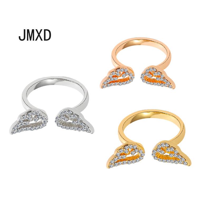

JMXD-Новые модные аксессуары, модные аксессуары, регулируемое кольцо с крыльями ангела, женское кольцо