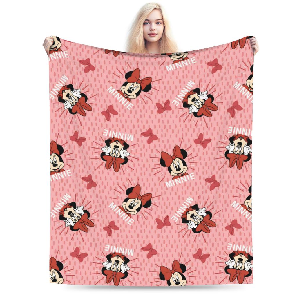 GUOYU Blanket Valentines Day Mickeys And Minnies Throw Blanket for Couch Cozy Plush Blanket Inches Multiple Sizes Bedspread for All Seasons