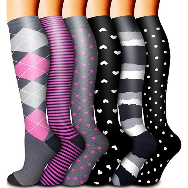 Drucksocken Damen Herbst Bein Kompressionssocken Strümpfe Europäische und Amerikanische Wadenstrümpfe Yoga-Socken