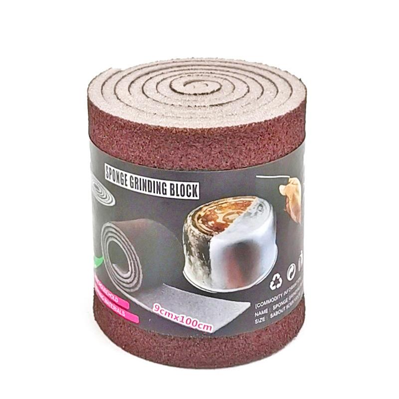 Наждачная губка для кухонной чистки Magic Scrub щетка для мытья посуды POTS Remove Rust Remove Stains Sponge Block щетка для сковородок One roll #C0D08#