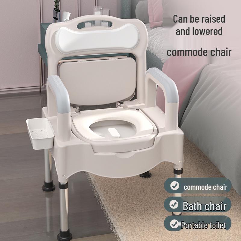 Portable Indoor Commode Chair for Elderly and Pregnant Women