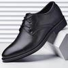 Chaussures en cuir pour hommes de grande taille 38-48, chaussures habillées d'affaires, chaussures décontractées tout-aller absorbant les chocs, chaussures résistantes à l'usure