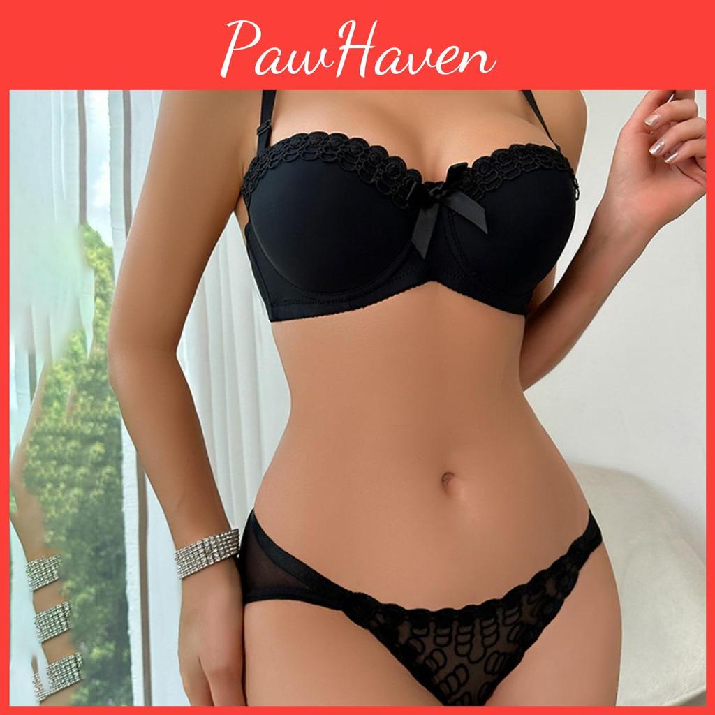 Butterfly Set Girls Embroidered Underwear With Steel Rim Underwear Anti Slip Fashion Womens Sexy Bra