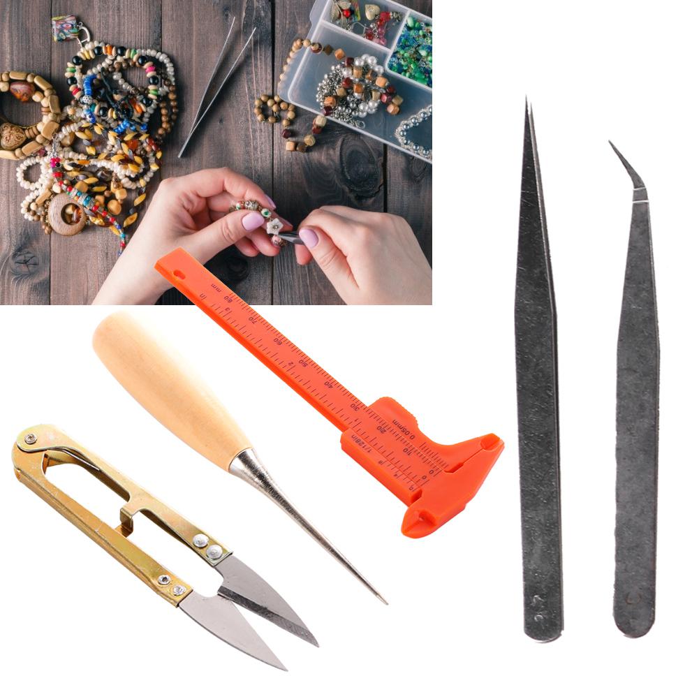 DIY Jewelry Tools 4.5-inch NeedlE Nose Pliers Mini Scissors Pliers for Handmade Tool Kit