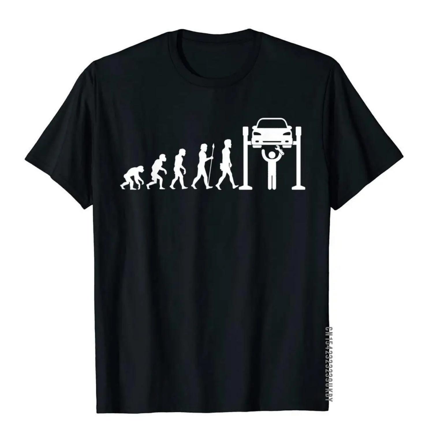 

Men Brand New Customized Tops Tee Shirt Cotton T Shirts Casual Mechanic Evolution T-Shirt Mechanic Gift Car Mechanics S чёрный