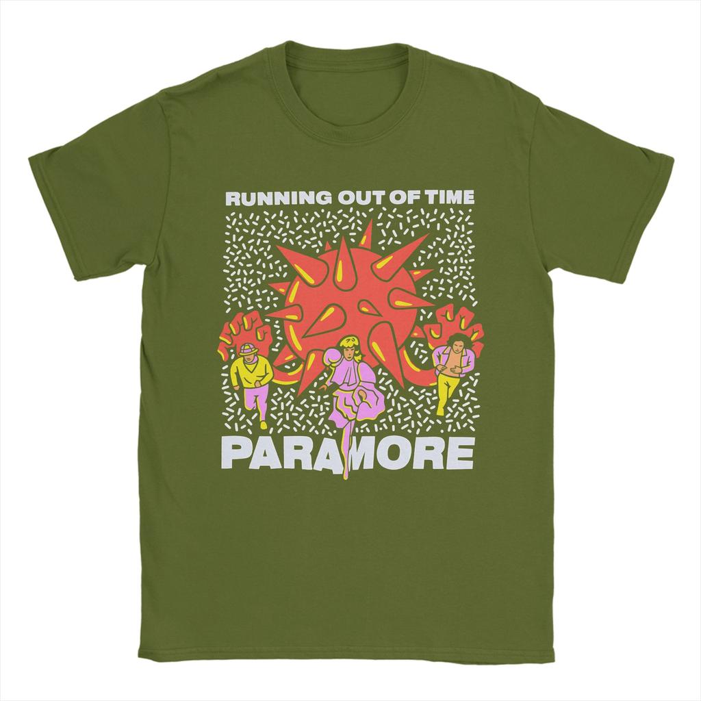 Leisure Paramore Band TShirts Men O Neck Cotton T Shirt  Short Sleeve Tee Shirt Big Size Clothes