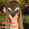 Realistic Halloween Cosplay Mask 3D Masquerade Party Mask Animal Half Face Mask  Christmas