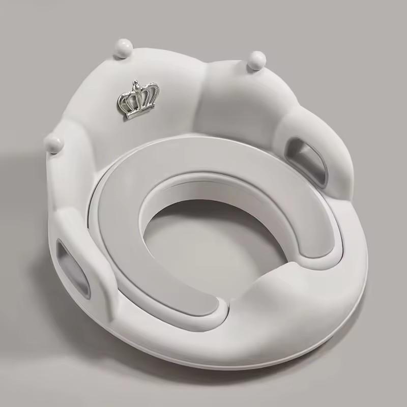 Portable Children's Toilet Seat Baby Crown Toilet Seat Toddler Auxiliary Toilet Seat Cushion Urinal Toilet Training Seat Cover