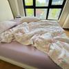 G5Z Soft Double-Layer Gauze Bedding Set - Pure Cotton Duvet and Pillow Covers