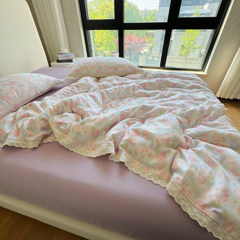 G5Z Soft Double-Layer Gauze Bedding Set - Pure Cotton Duvet and Pillow Covers