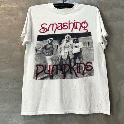 The Smashing Pumpkins - Vintage Gothic Heavyweight Polyester Short-Sleeved T-Shirt for The High Street Trend