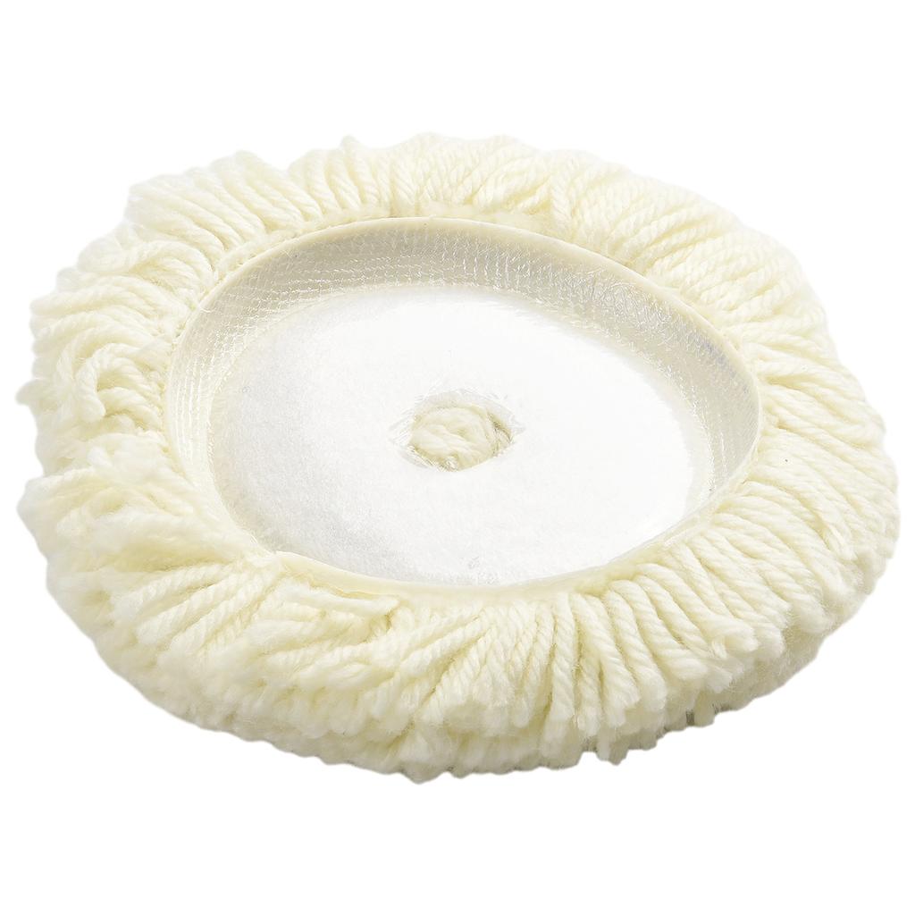 Wool Polishing Bonnet Pad 180mm for Vehicle and Furniture Applications Soft Material Improves Polishing Effect