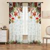 Christmas Snowflake and Star Scene Pole Bag Curtains   Bedroom and Living Room Decoration   Home Decoration   Christmas Decoration