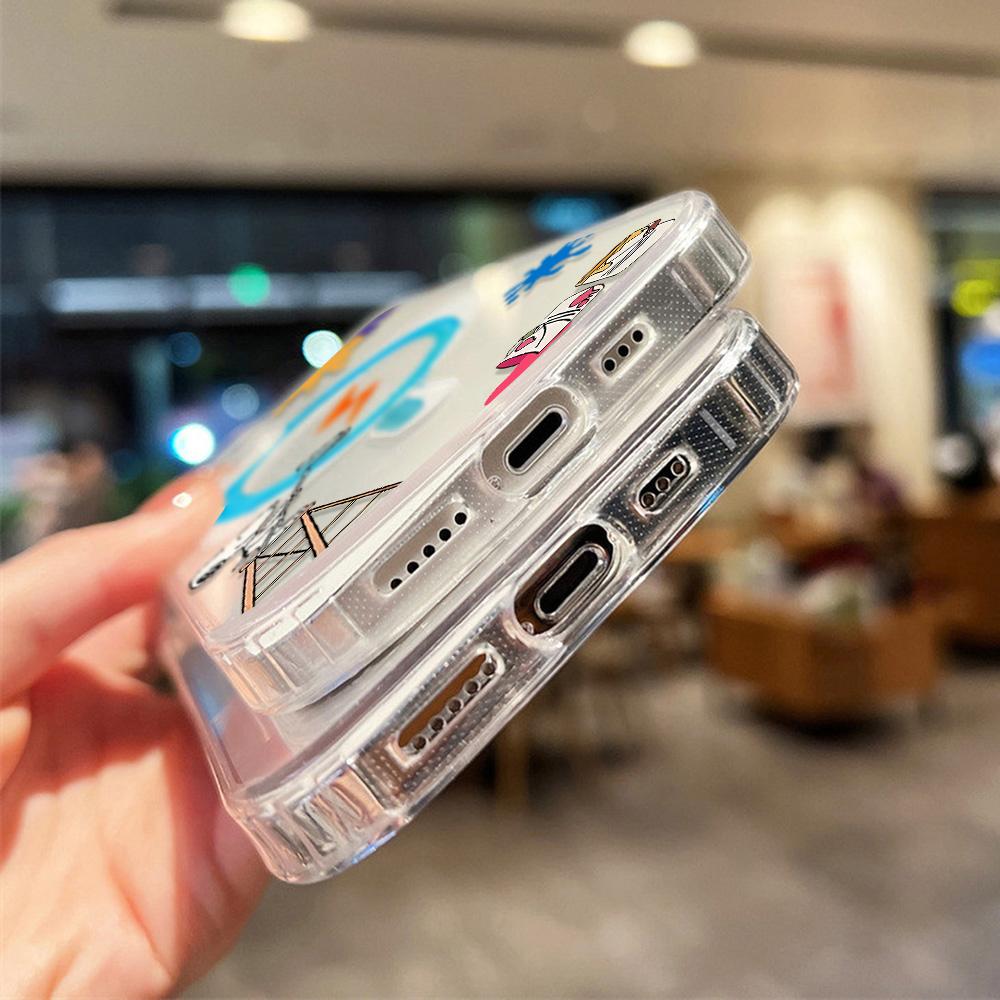 Magnetic Phone Case for iPhone 12 14 16 17 Pro 17 16 15 14 13 12 Pro Max  12 13 14 15  16 High Quality Shockproof Shell Full Protection Cute Style